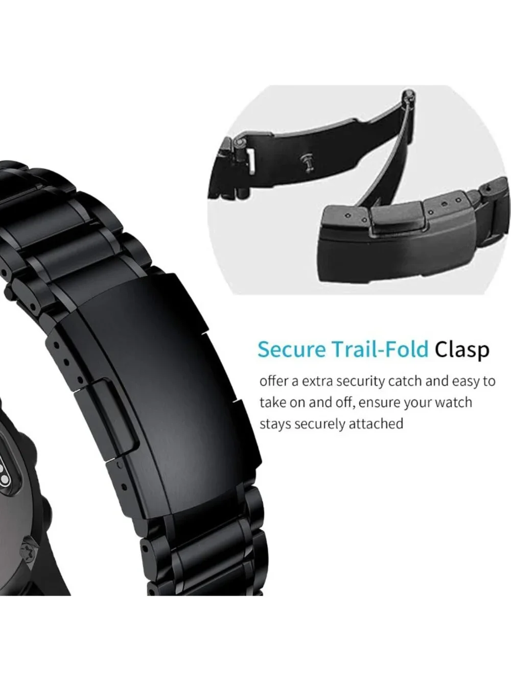 Durable Titanium 22mm & 26mm Quick Release Watch Bands for Fenix & Forerunner